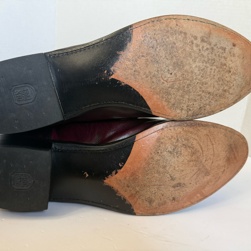 Dan Post DP 2112R Men’s 15D Black Cherry Burgundy Leather Cowboy Boots - Picture 6 of 9